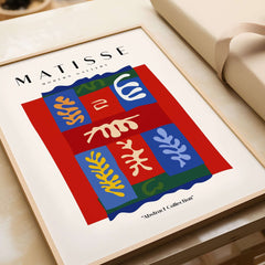 Matisse Art Prints - Patchwork Shapes Composition Poster featuring colorful block arrangement and abstract designs.
