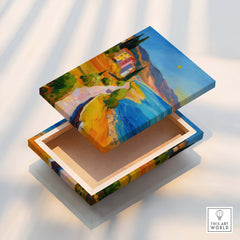 Matisse French Riviera Art Print | Mediterranean Landscape Poster decorative box showcasing colorful Mediterranean scenery.