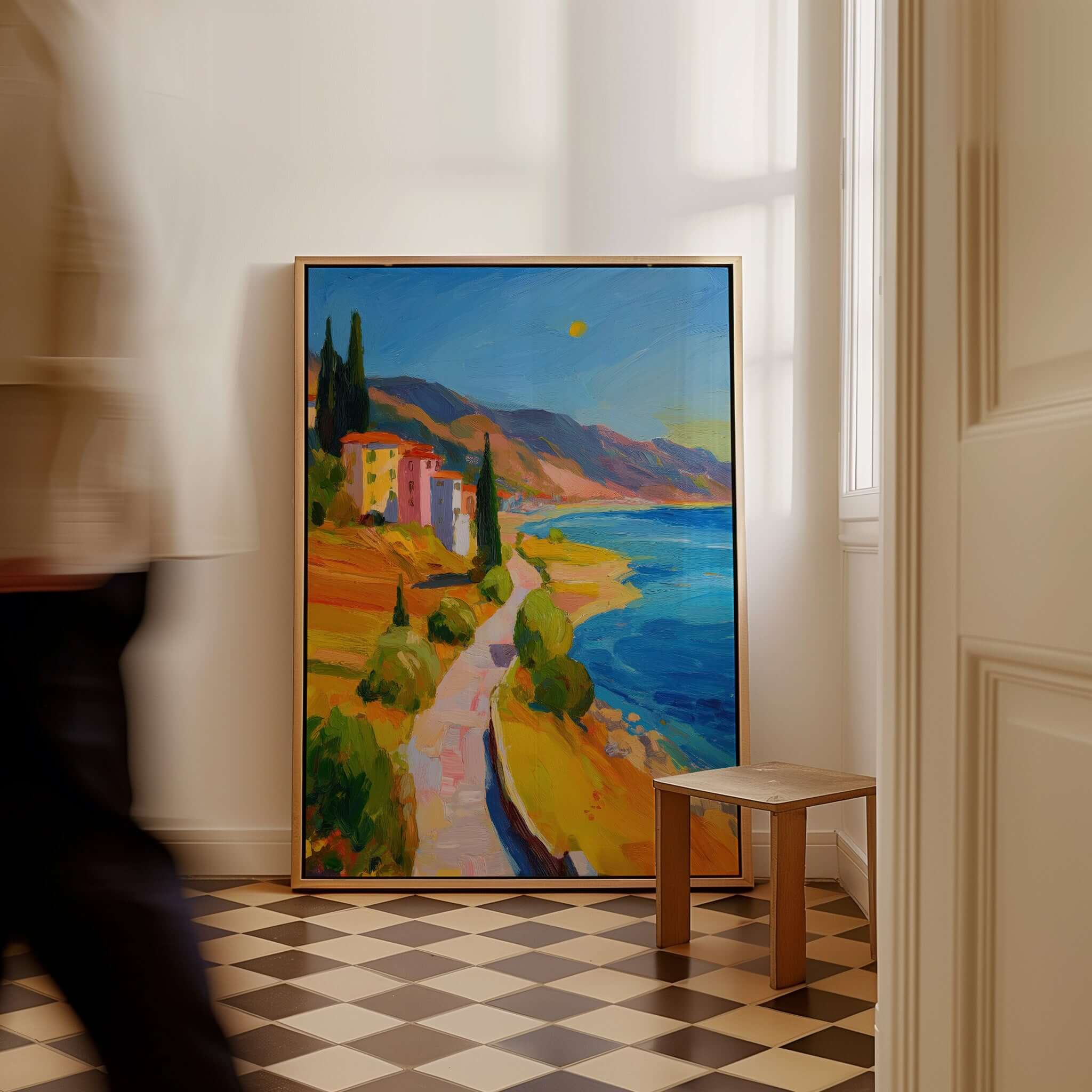 Matisse French Riviera Art Print | Mediterranean Landscape Poster showcasing vibrant colors and coastal scenery.