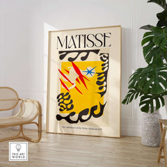 Matisse Nightmare of the White Elephant 1947 Abstract Art Print featured in a stylish interior setting.