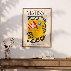 Matisse Nightmare of the White Elephant 1947 Abstract Art Print featuring bold colors and graphic shapes.