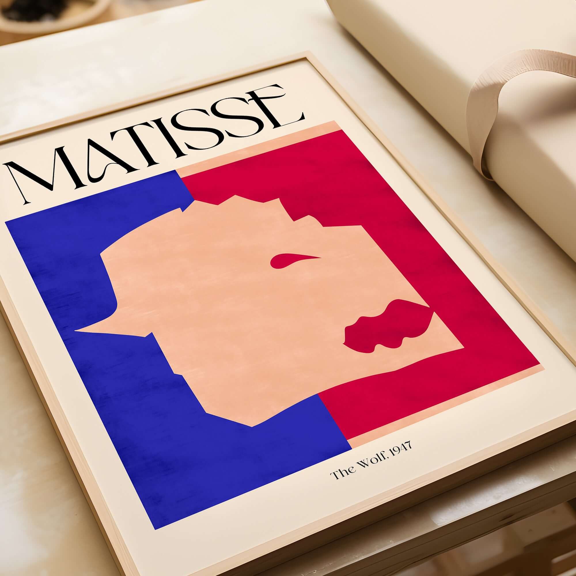 Matisse The Wolf 1947 Papiers Découpés Poster Print featuring abstract art in bold colors.