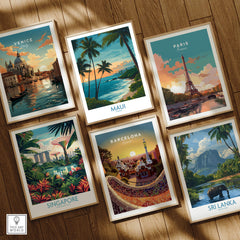 Maui Canvas Print | Hawaii Poster featuring tropical landscapes and vivid colors in a framed art collection