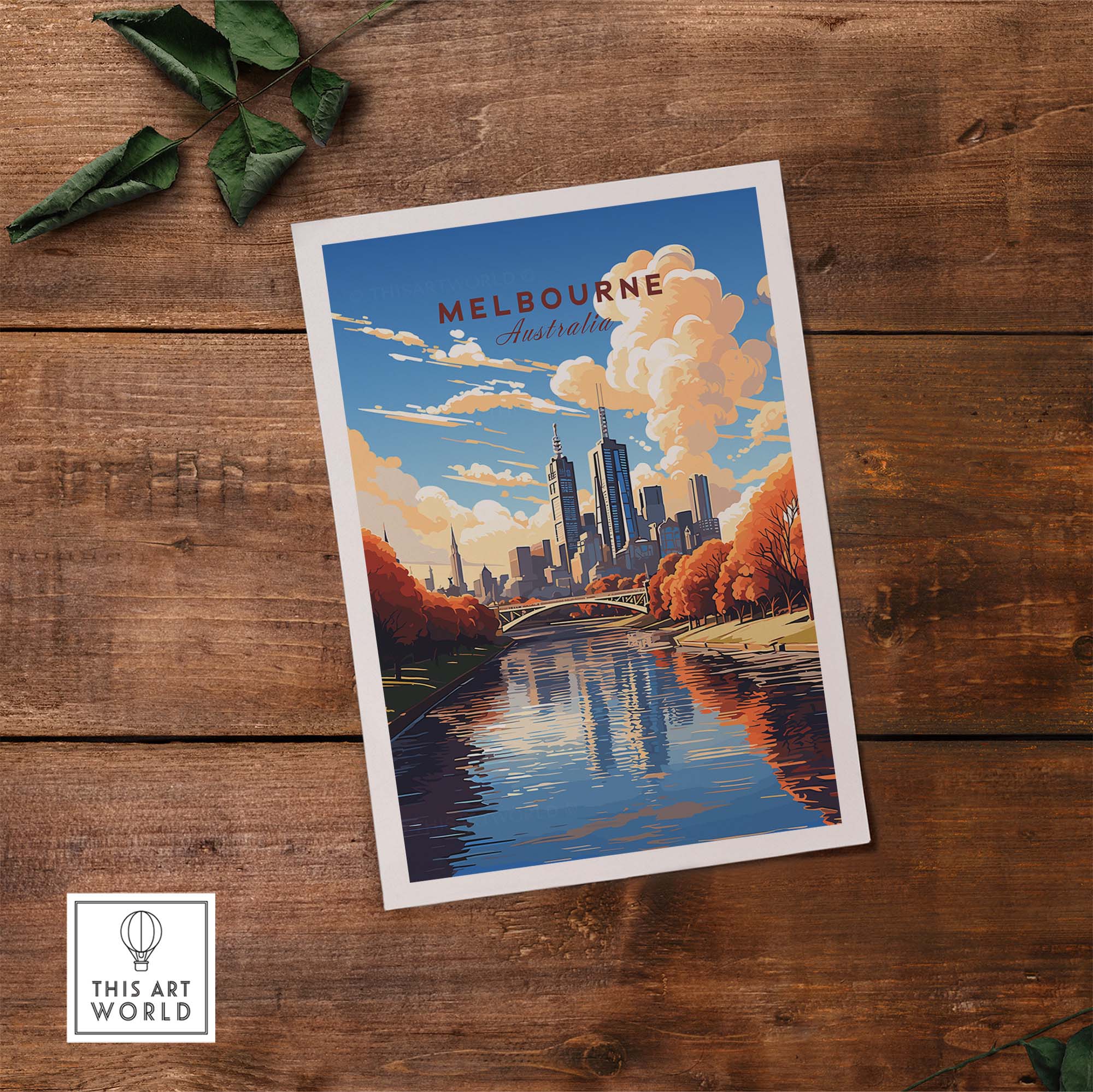 Melbourne Poster Australia part of our best collection or travel posters and prints - This Art World