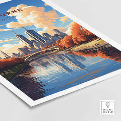 Melbourne Poster Australia part of our best collection or travel posters and prints - This Art World