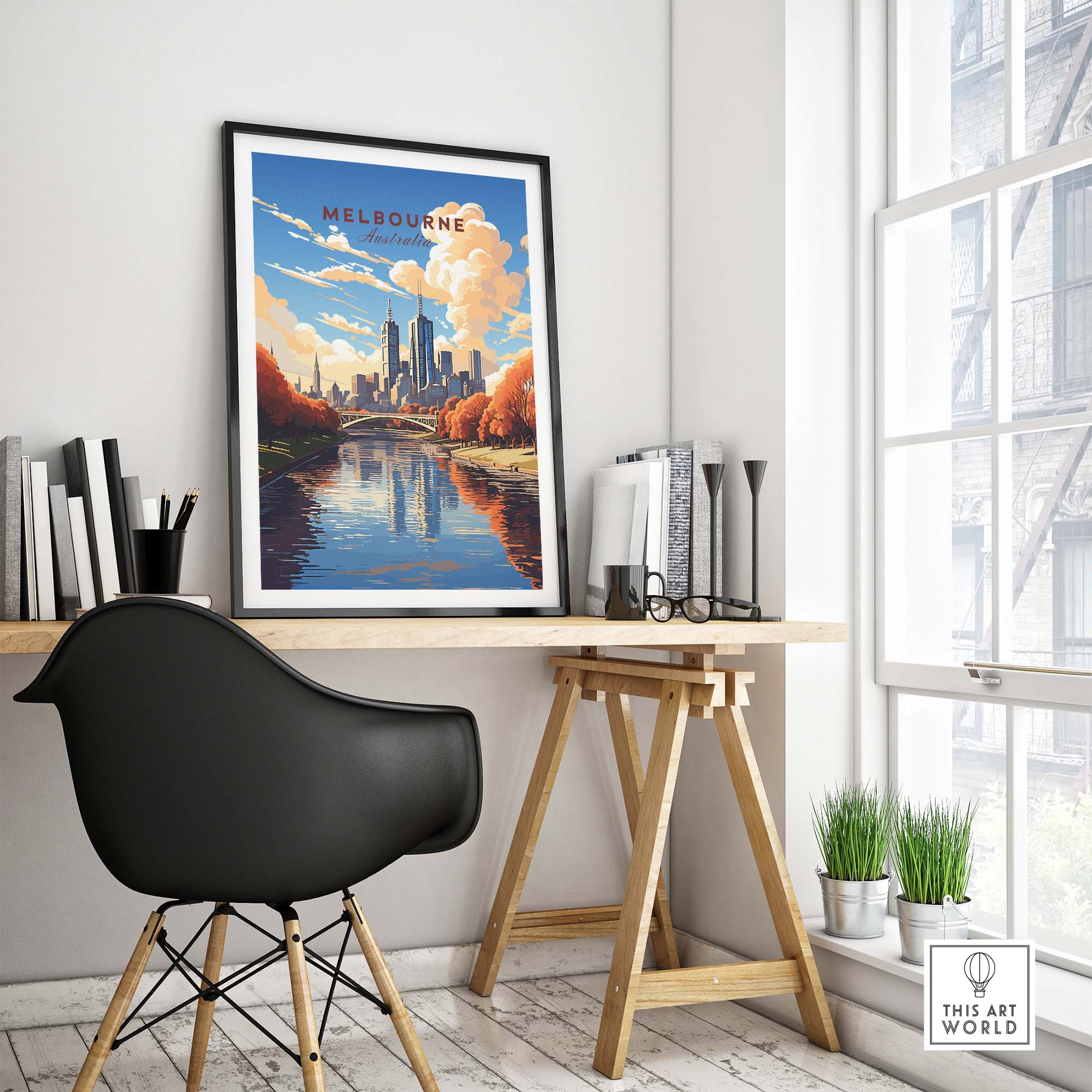 Melbourne Poster Australia part of our best collection or travel posters and prints - This Art World