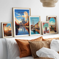 Melbourne Poster Australia part of our best collection or travel posters and prints - This Art World