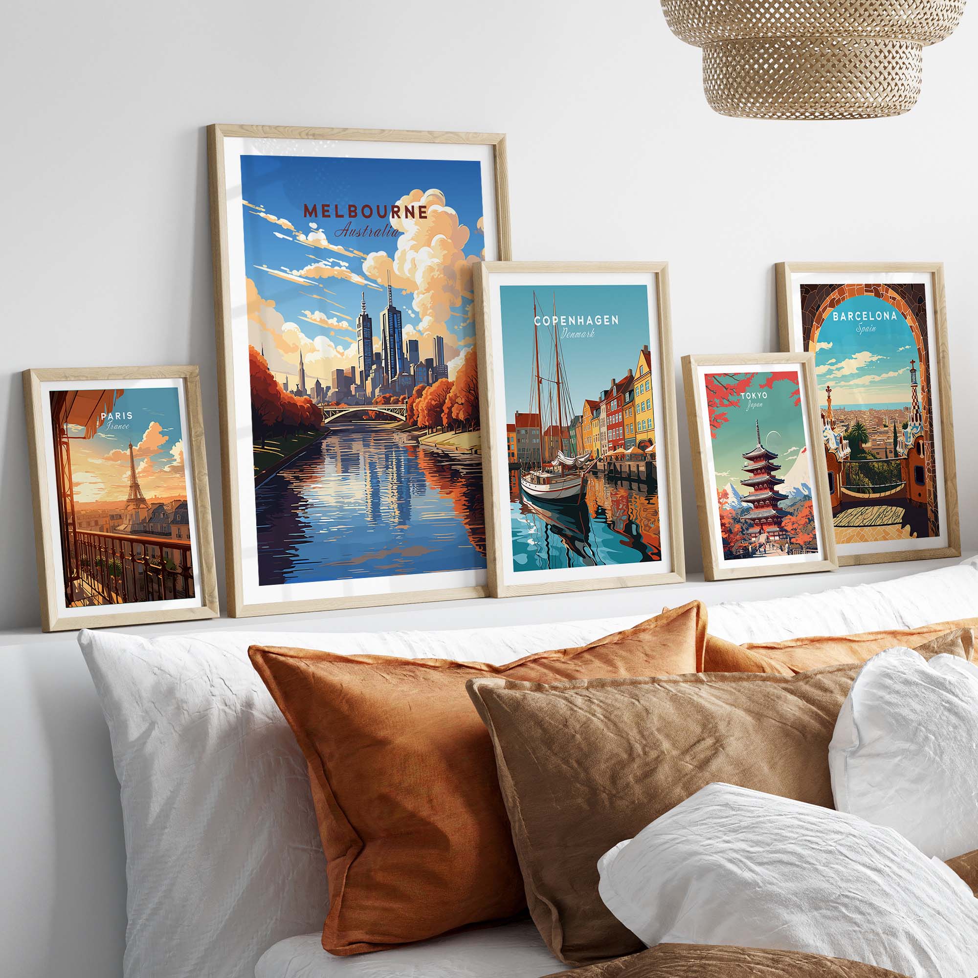 Melbourne Poster Australia part of our best collection or travel posters and prints - This Art World