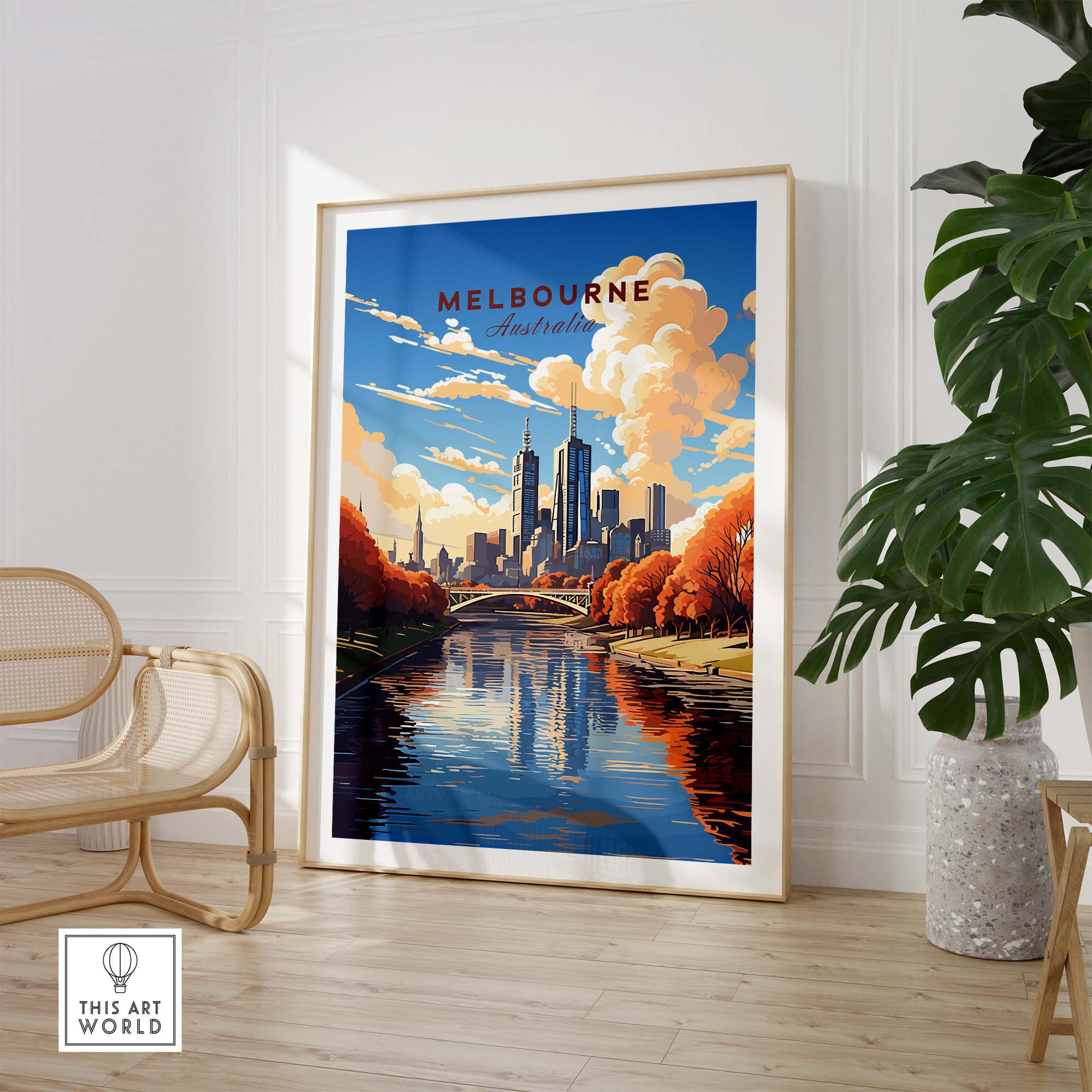 Melbourne Poster Australia part of our best collection or travel posters and prints - This Art World