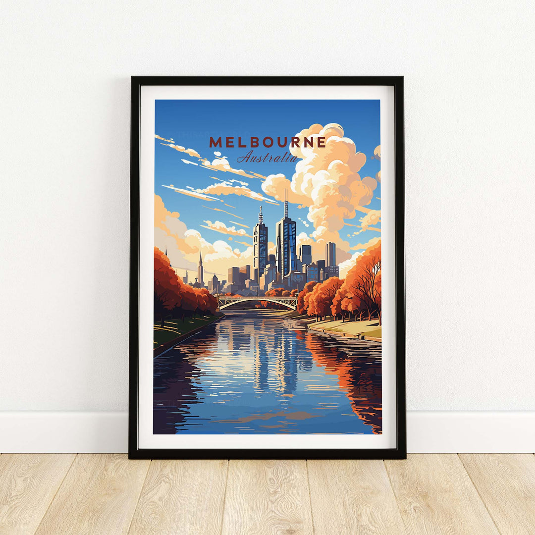 Melbourne Poster Australia part of our best collection or travel posters and prints - This Art World
