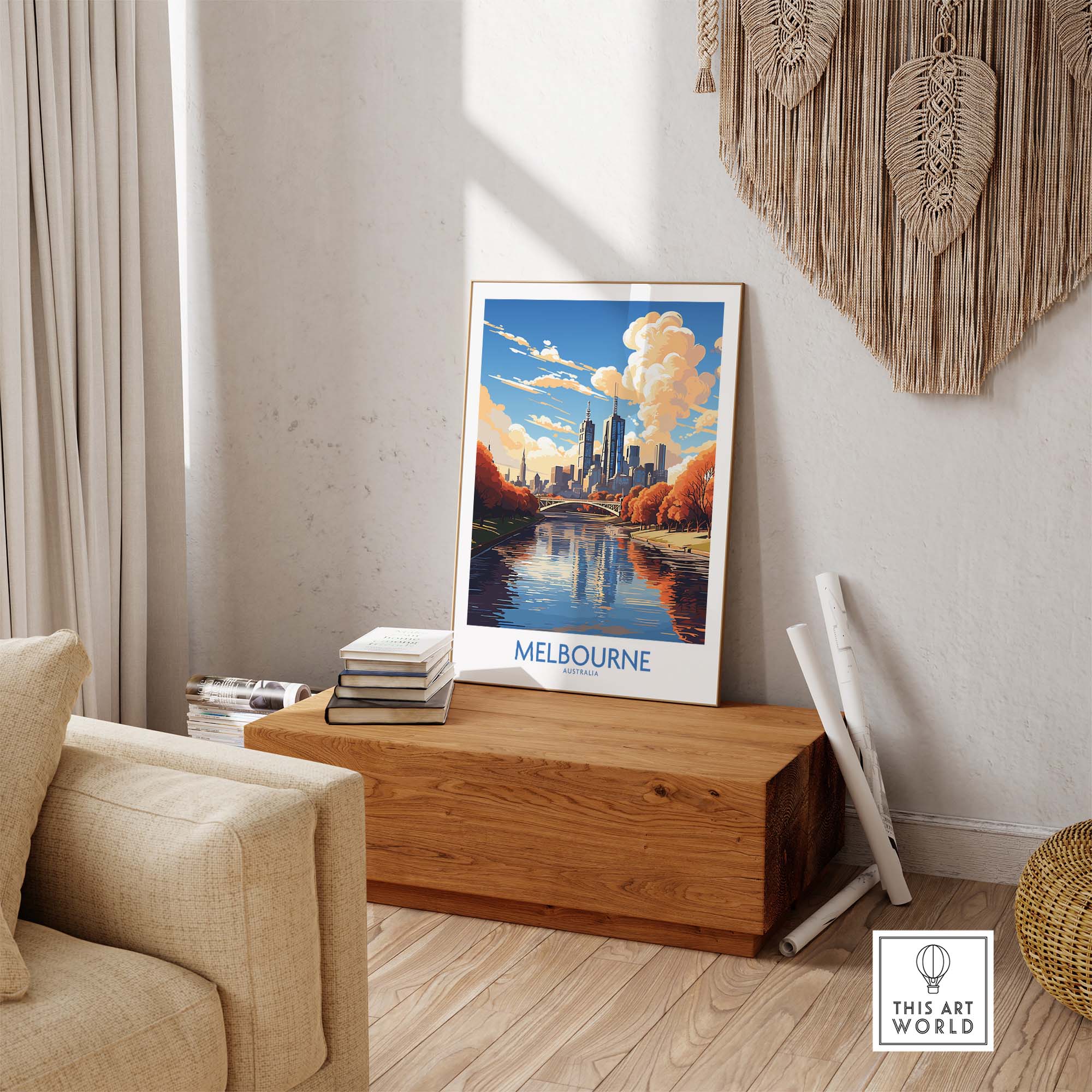 Melbourne Print Australia part of our best collection or travel posters and prints - This Art World