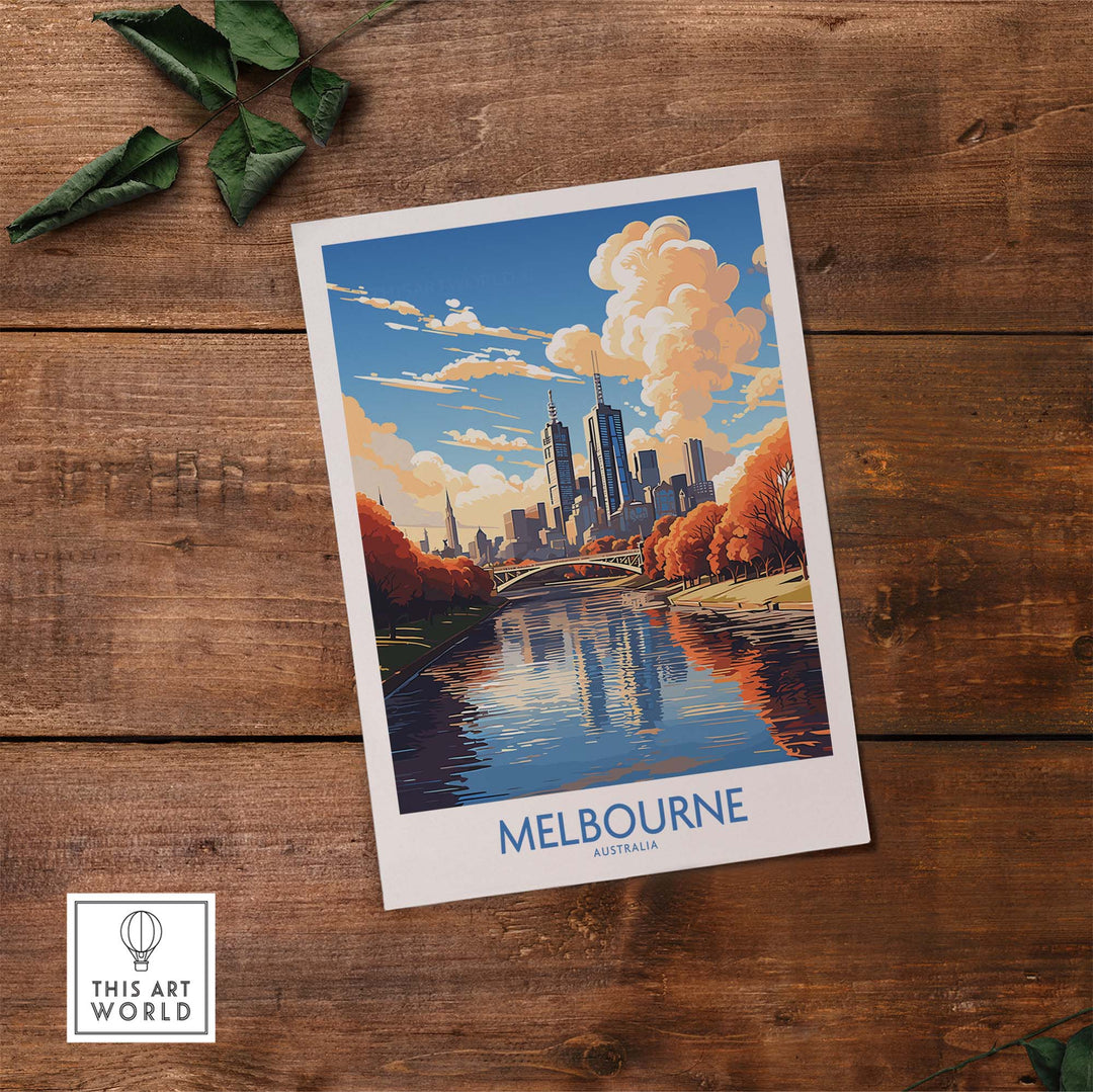 Melbourne Print Australia part of our best collection or travel posters and prints - This Art World