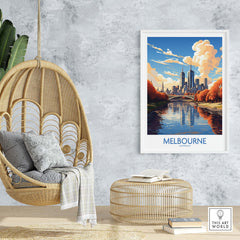 Melbourne Print Australia part of our best collection or travel posters and prints - This Art World