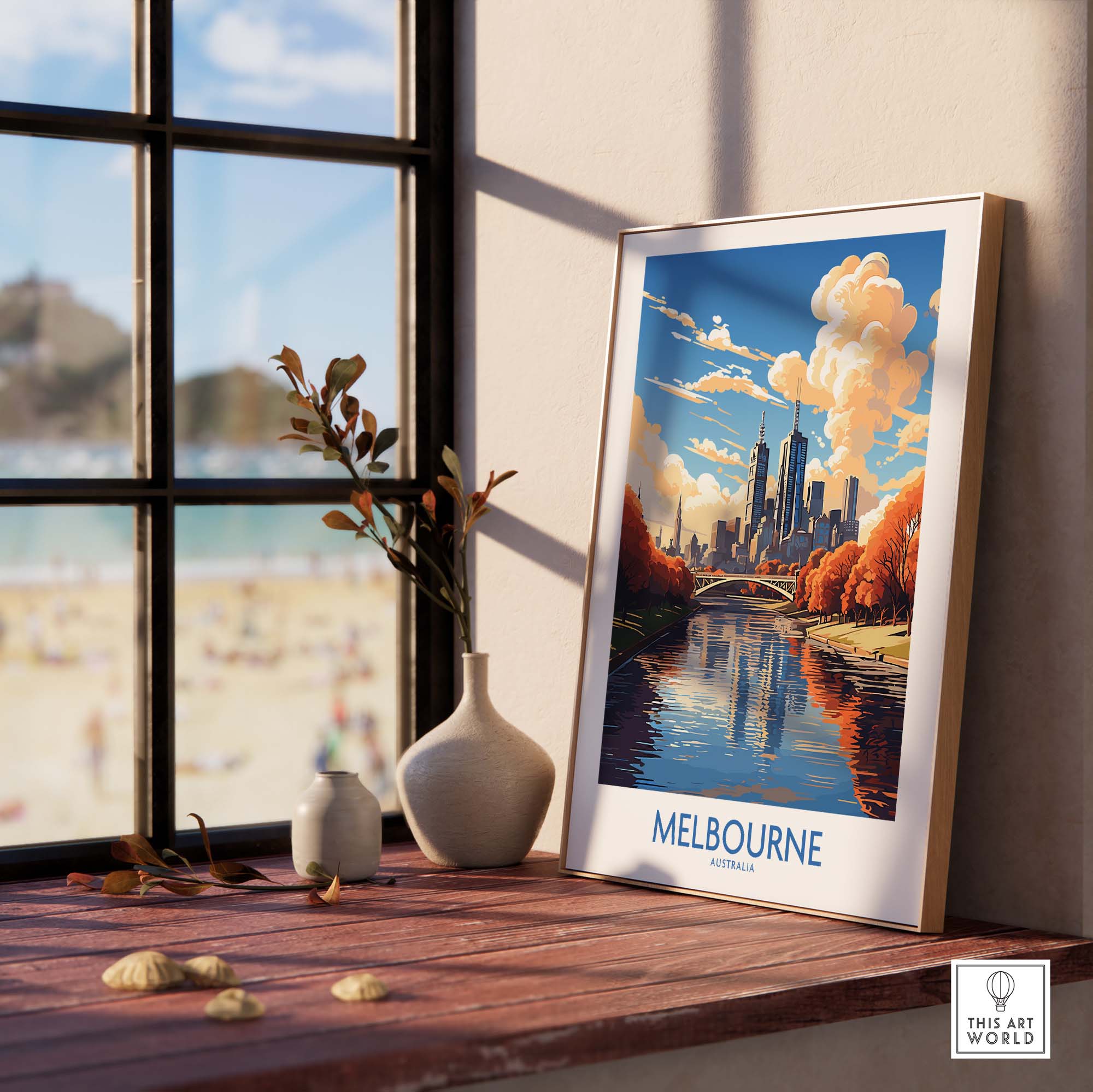 Melbourne Print Australia part of our best collection or travel posters and prints - This Art World