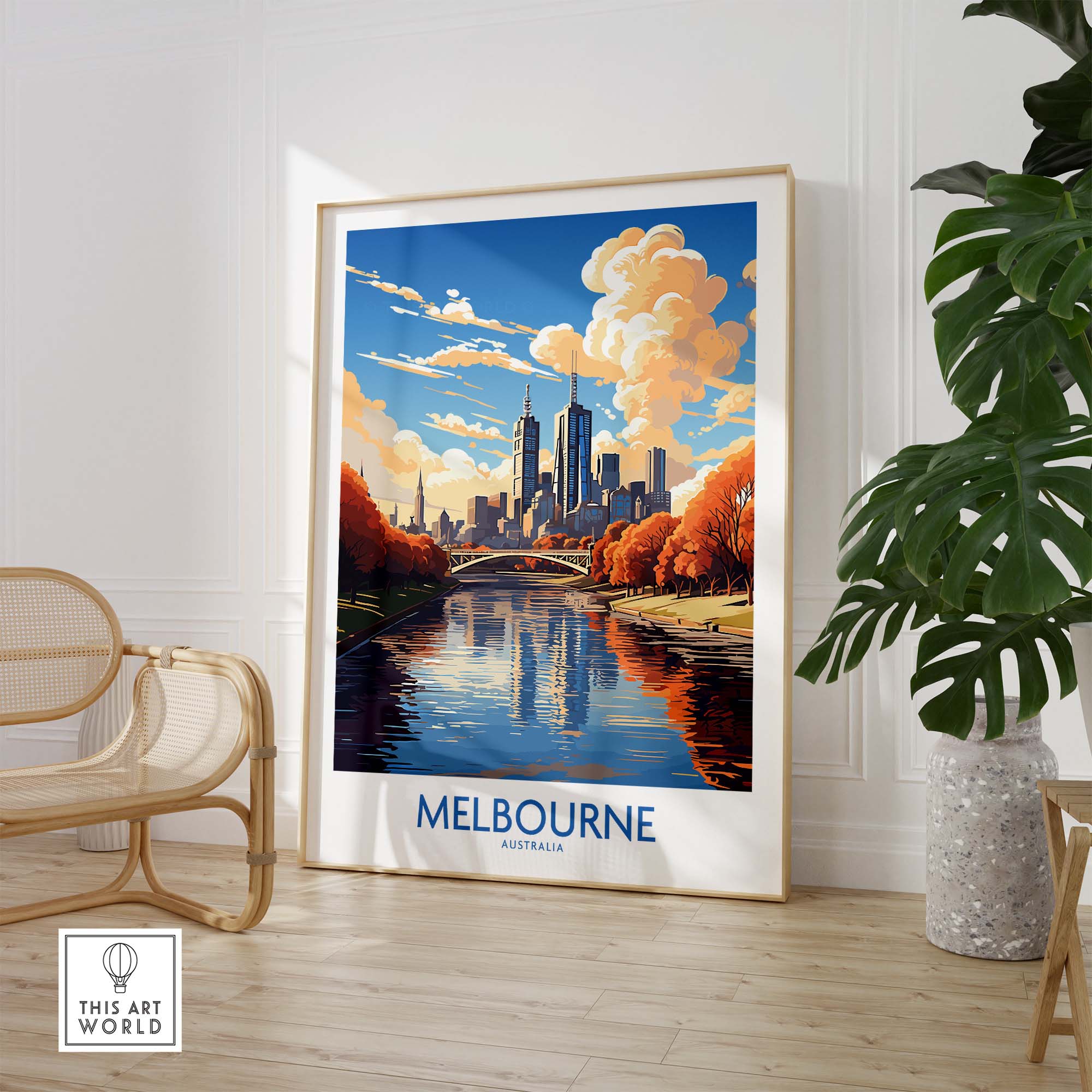 Melbourne Print Australia part of our best collection or travel posters and prints - This Art World