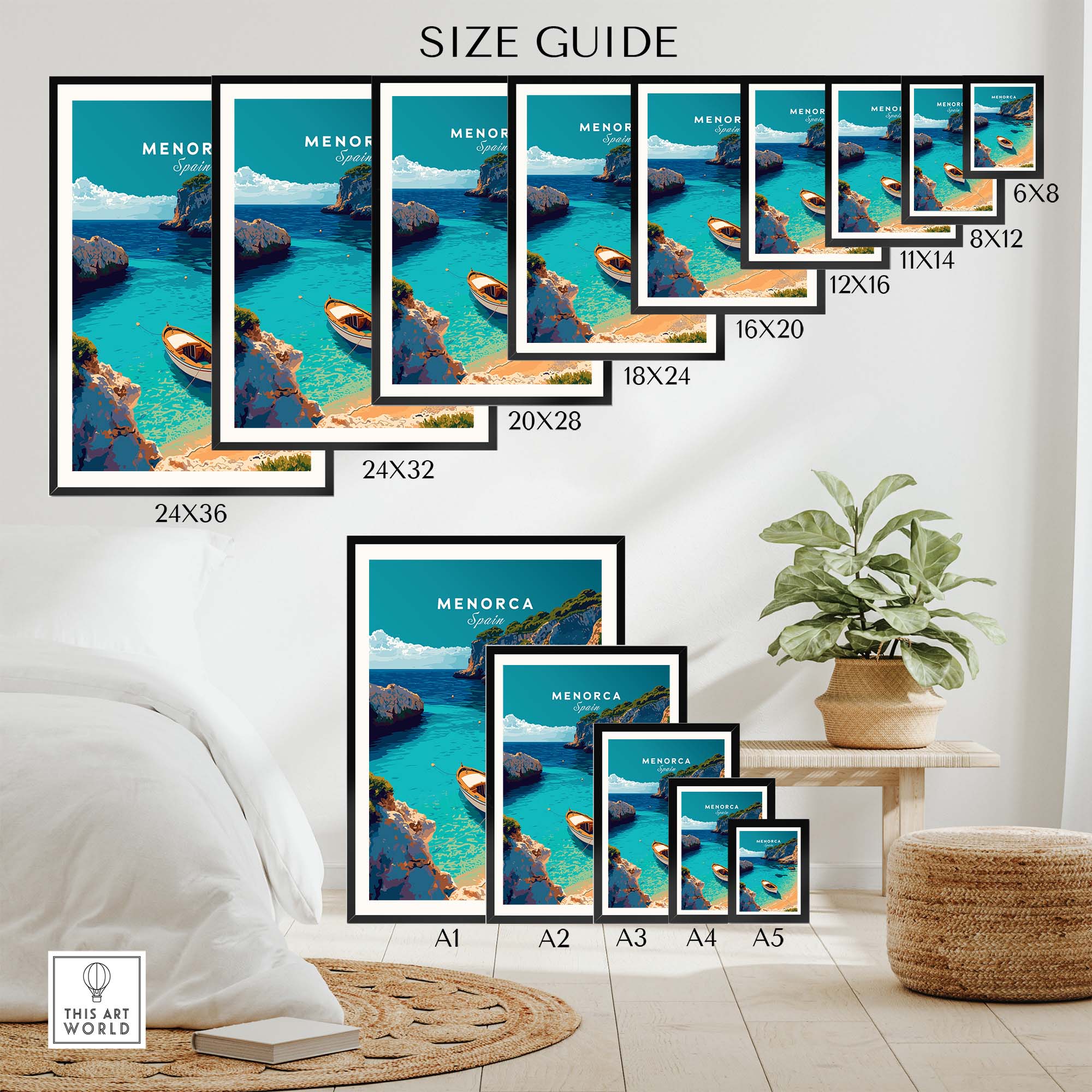 Menorca Poster part of our best collection or travel posters and prints - This Art World