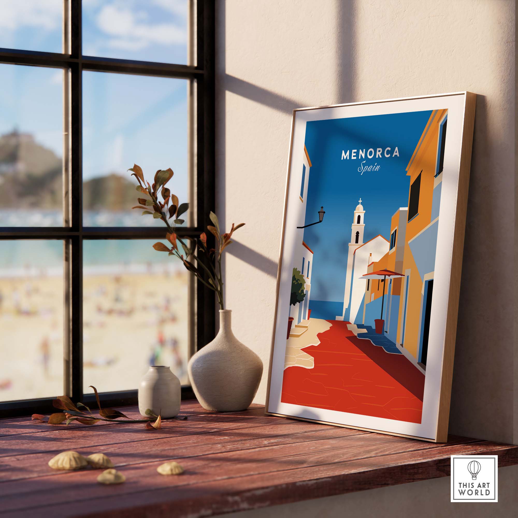 Menorca Spain Poster part of our best collection or travel posters and prints - This Art World