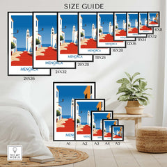 Menorca Spain Print part of our best collection or travel posters and prints - This Art World
