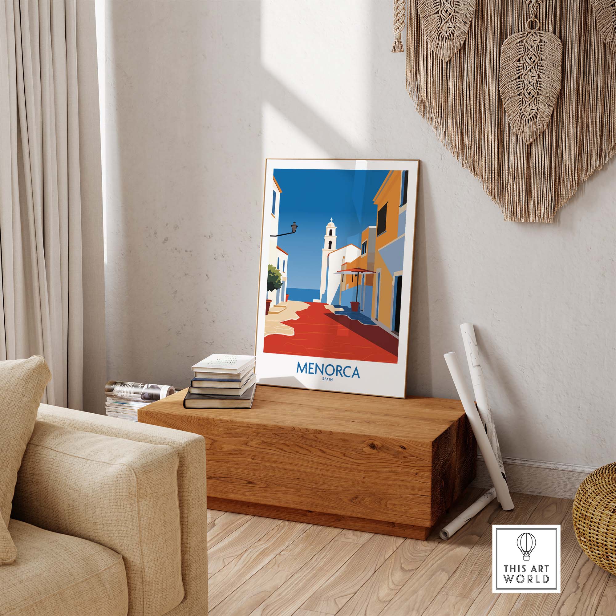 Menorca Spain Print part of our best collection or travel posters and prints - This Art World