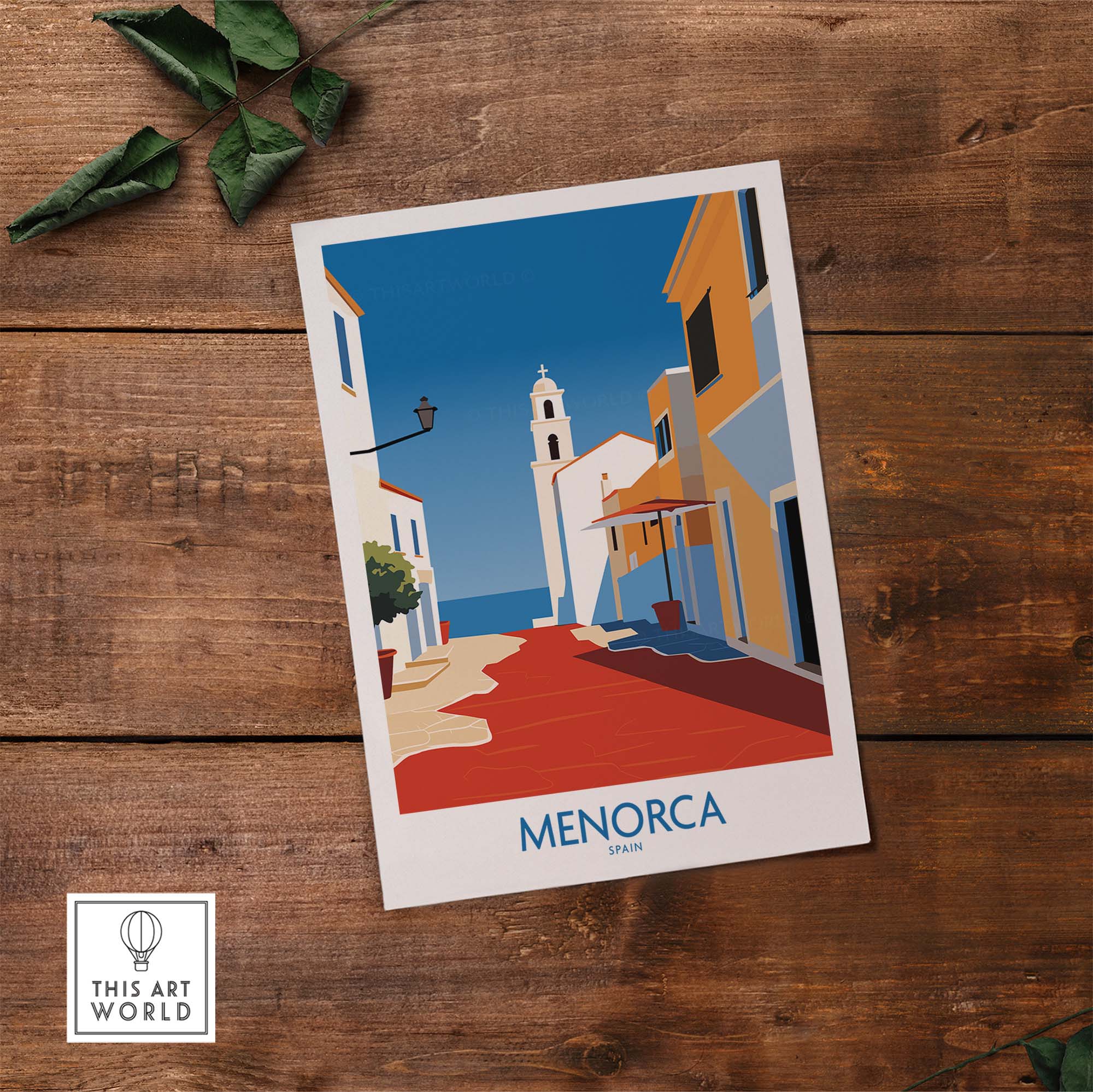 Menorca Spain Print part of our best collection or travel posters and prints - This Art World