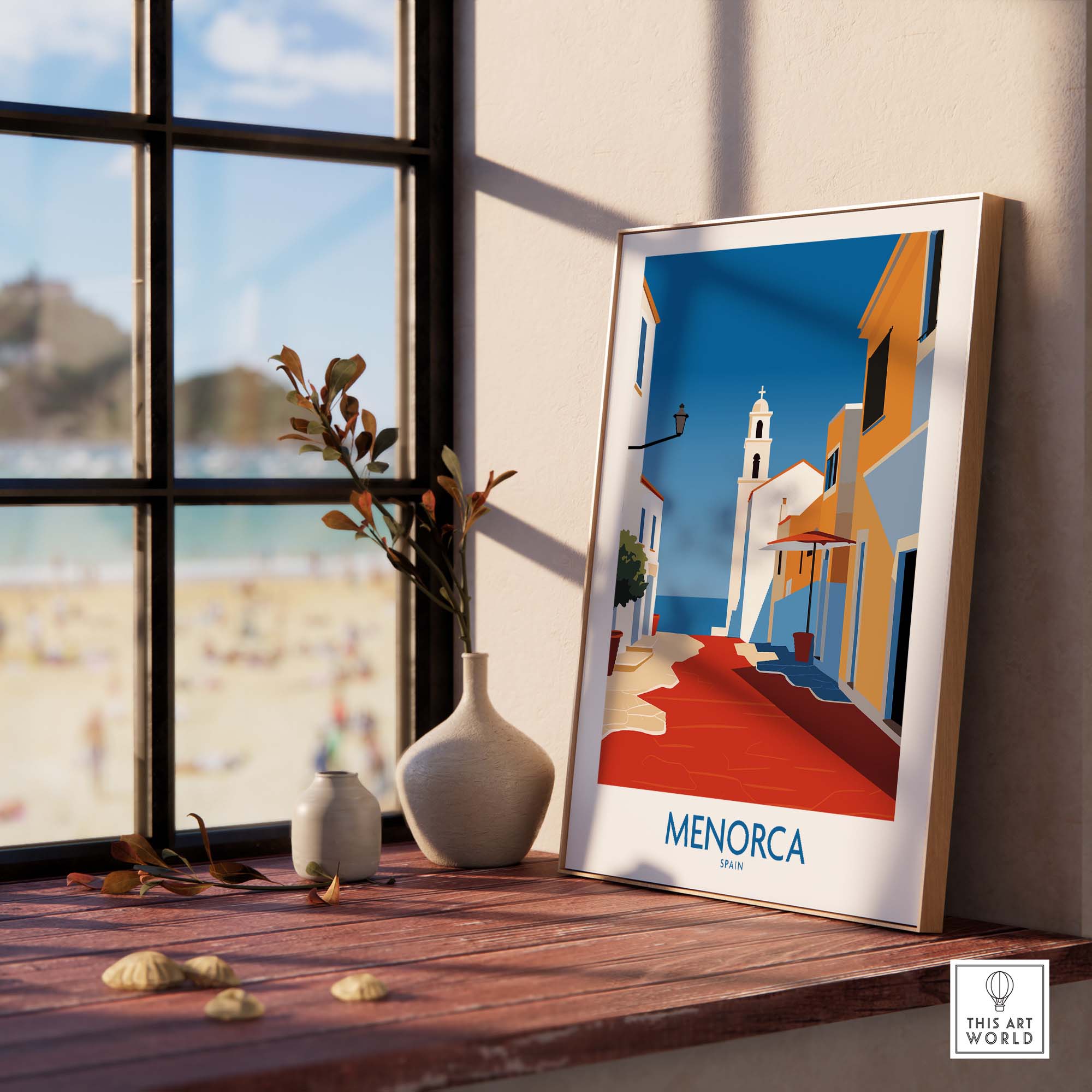 Menorca Spain Print part of our best collection or travel posters and prints - This Art World