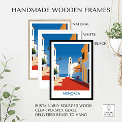 Menorca Spain Print part of our best collection or travel posters and prints - This Art World