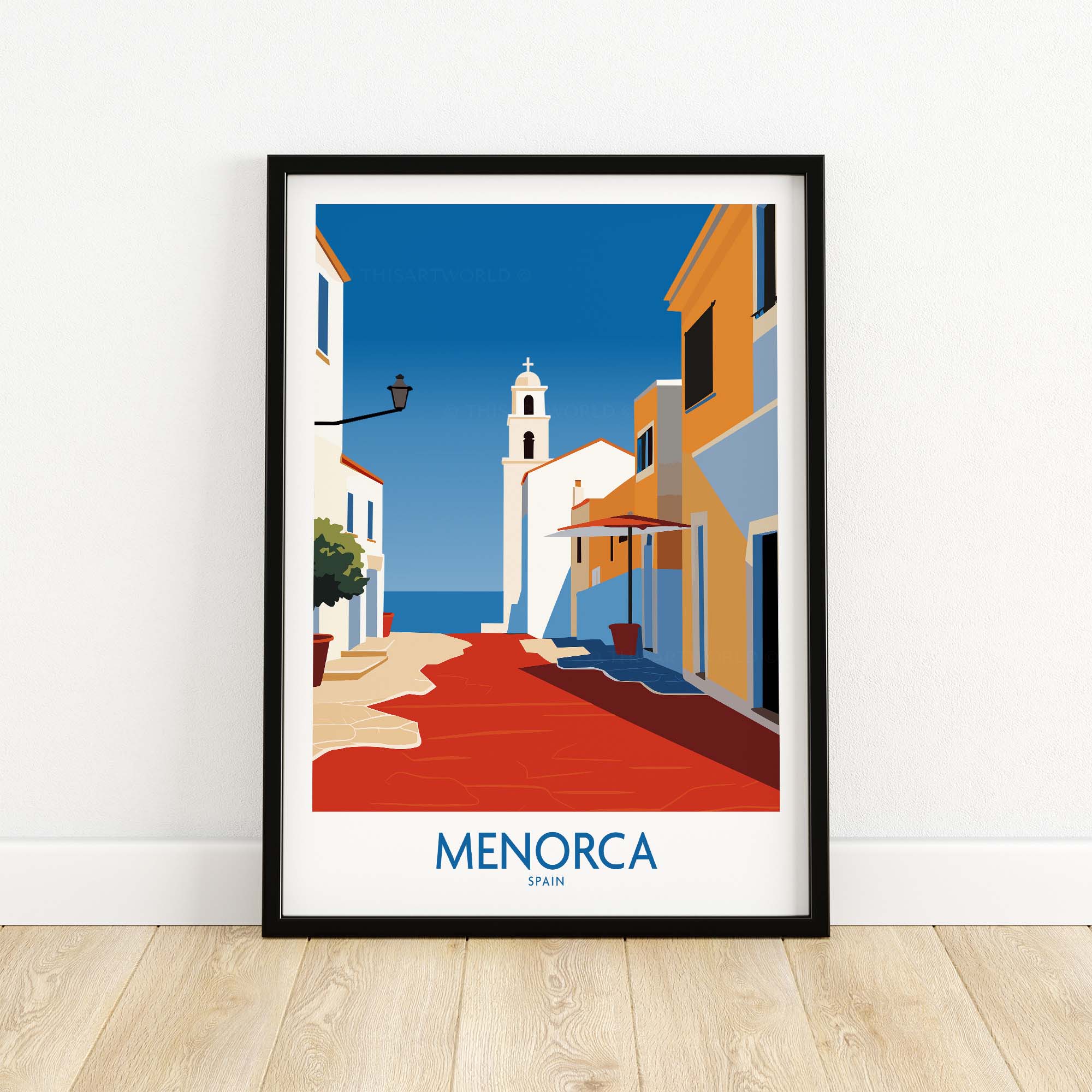 Menorca Spain Print part of our best collection or travel posters and prints - This Art World
