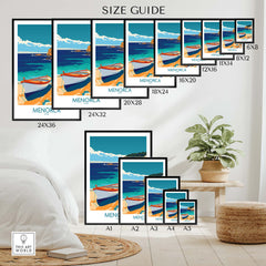 Menorca Travel Print part of our best collection or travel posters and prints - This Art World