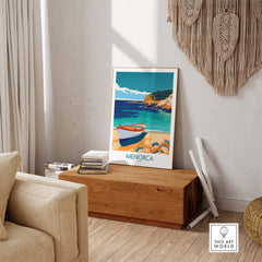 Menorca Travel Print part of our best collection or travel posters and prints - This Art World