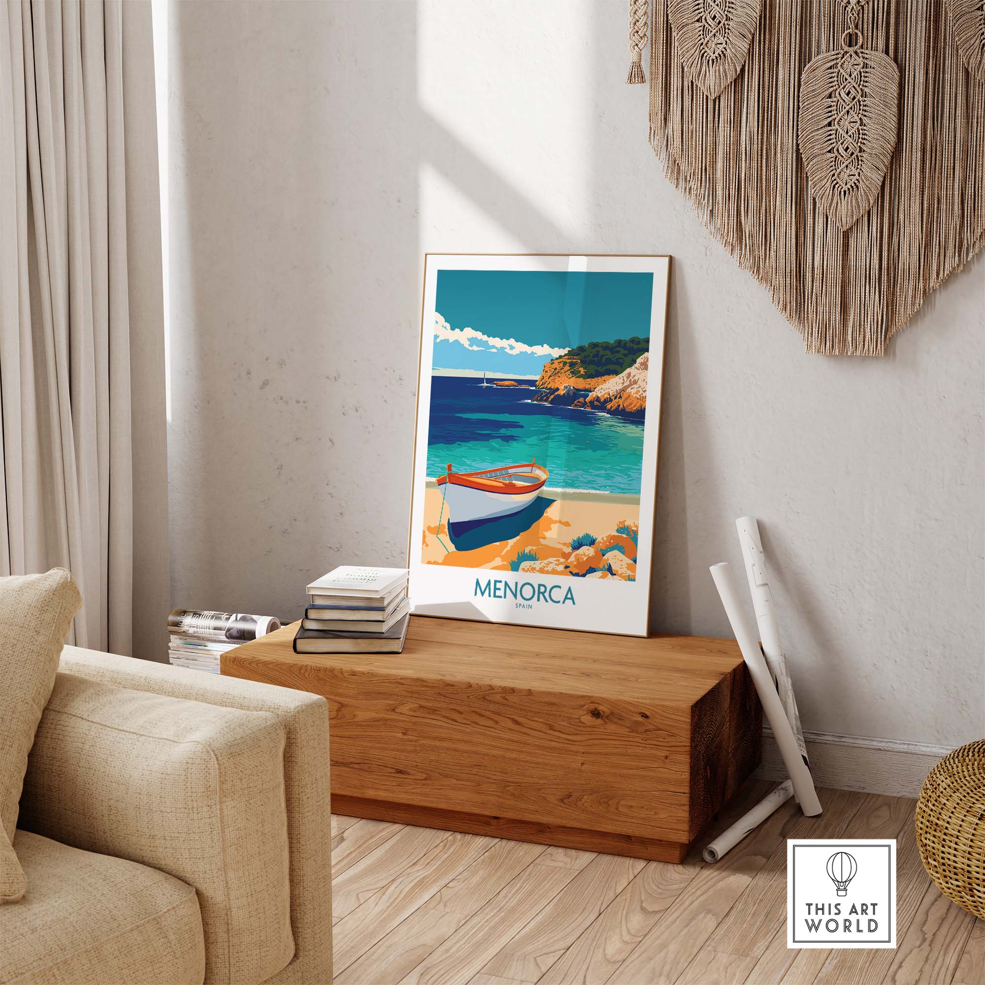 Menorca Travel Print part of our best collection or travel posters and prints - This Art World