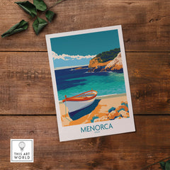 Menorca Travel Print part of our best collection or travel posters and prints - This Art World