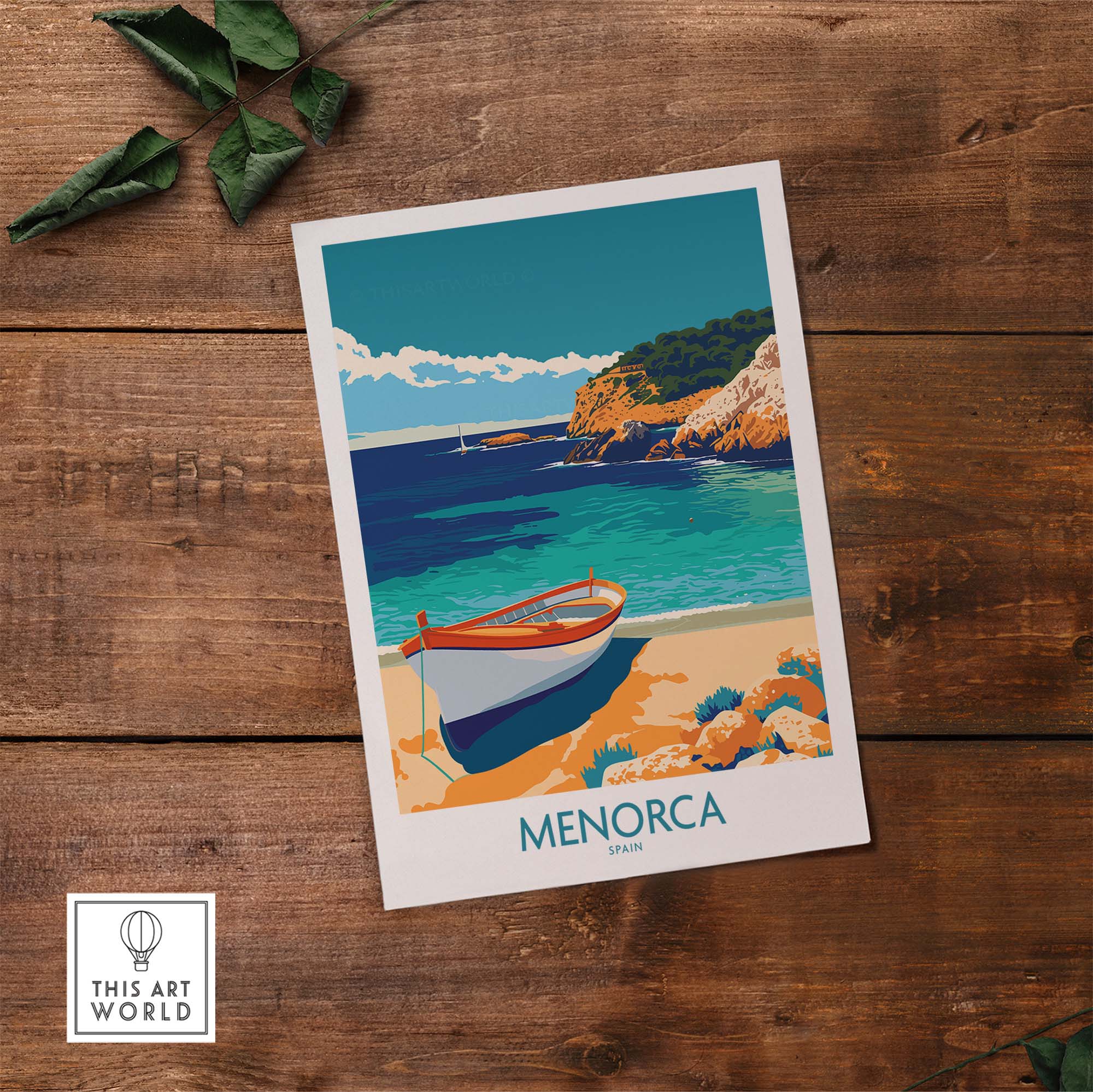 Menorca Travel Print part of our best collection or travel posters and prints - This Art World