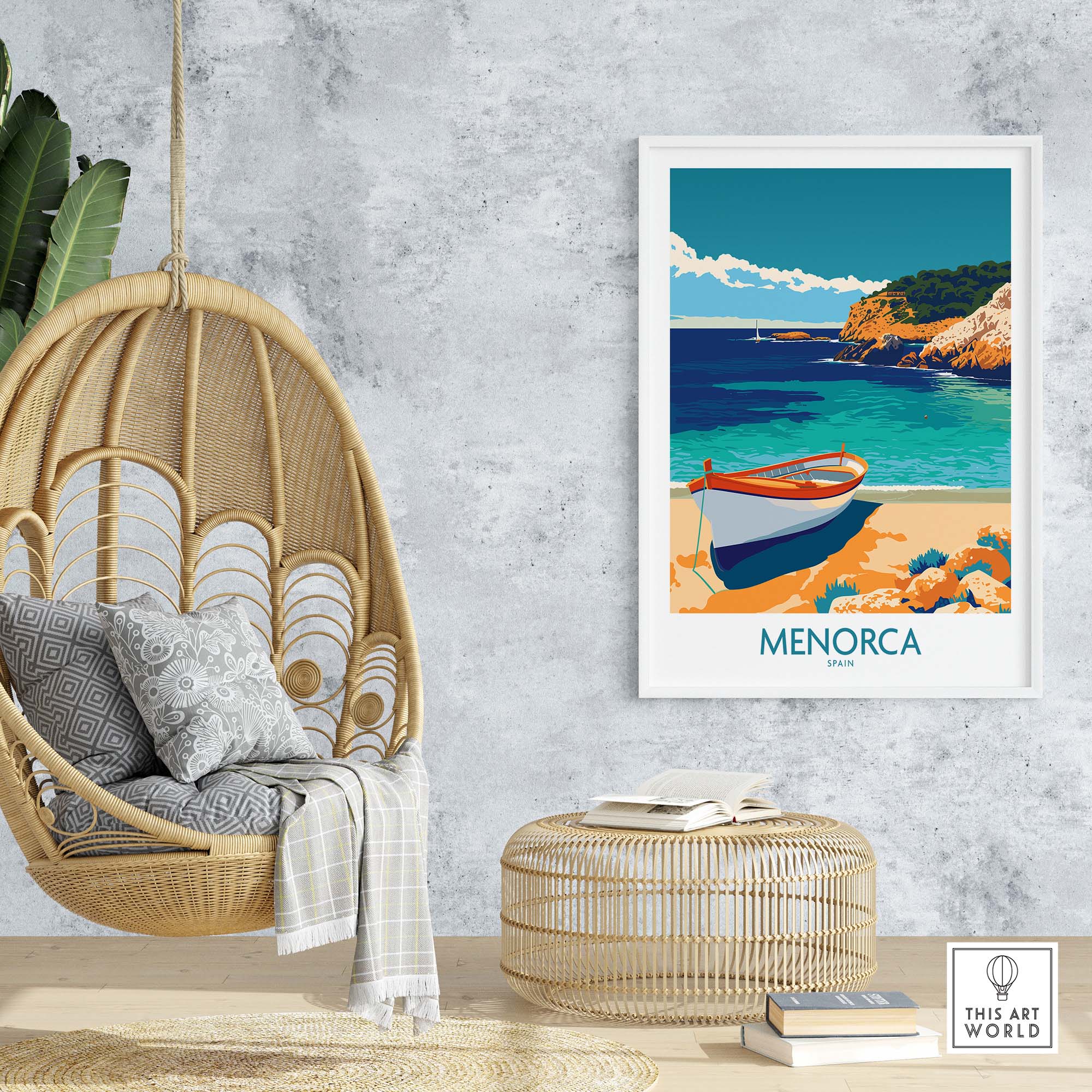 Menorca Travel Print part of our best collection or travel posters and prints - This Art World