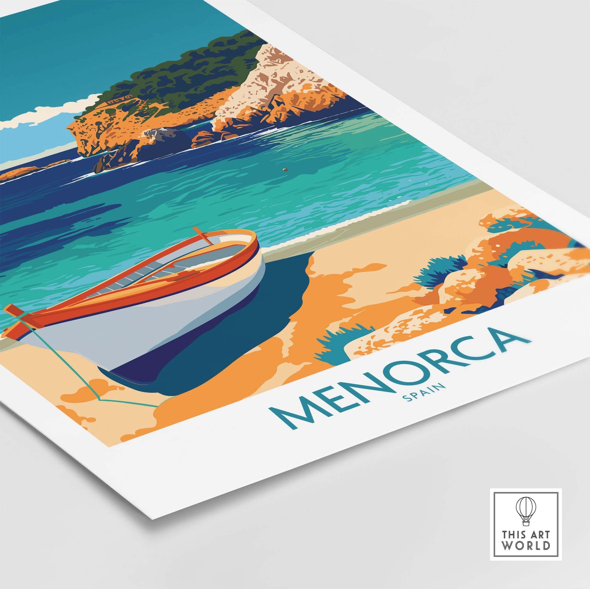 Menorca Travel Print part of our best collection or travel posters and prints - This Art World