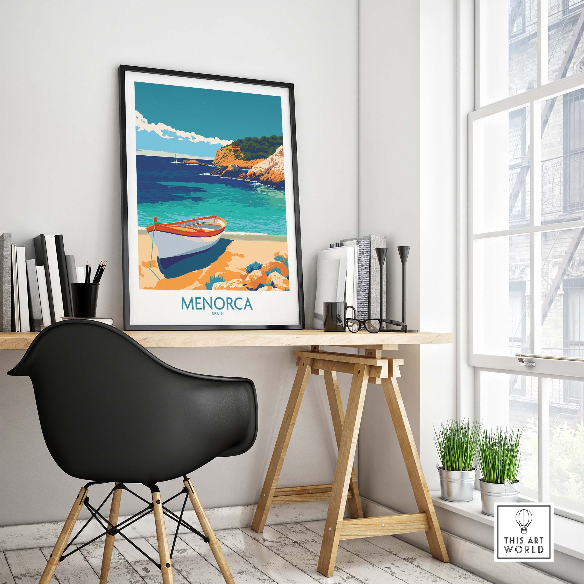 Menorca Travel Print part of our best collection or travel posters and prints - This Art World
