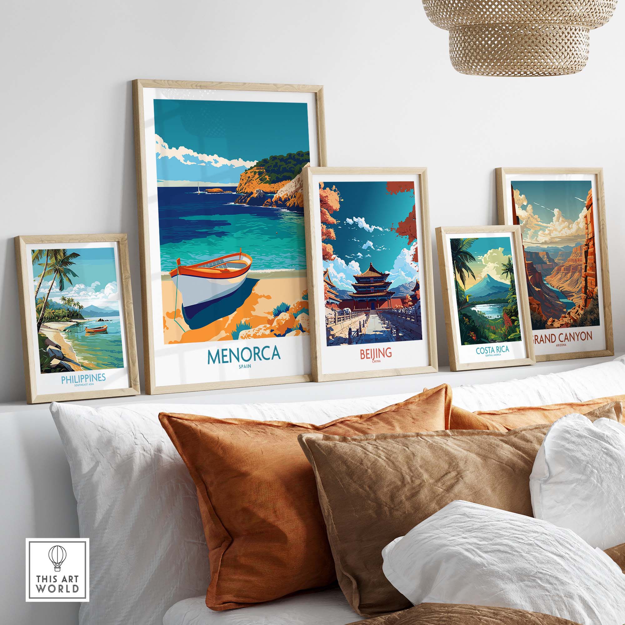 Menorca Travel Print part of our best collection or travel posters and prints - This Art World