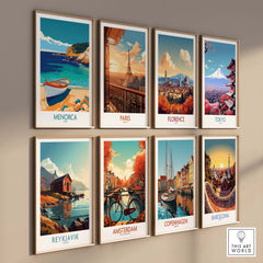 Menorca Travel Print part of our best collection or travel posters and prints - This Art World