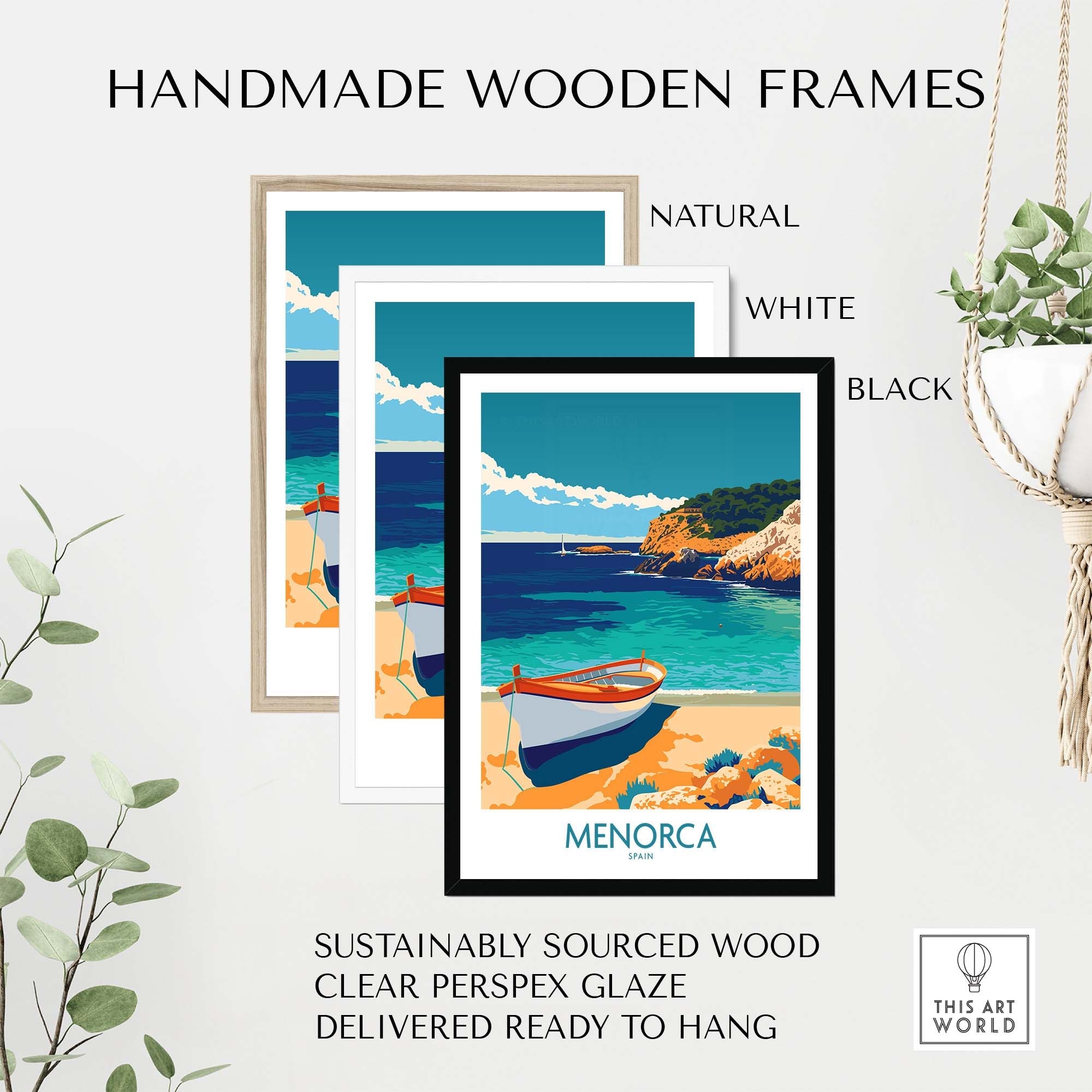 Menorca Travel Print part of our best collection or travel posters and prints - This Art World