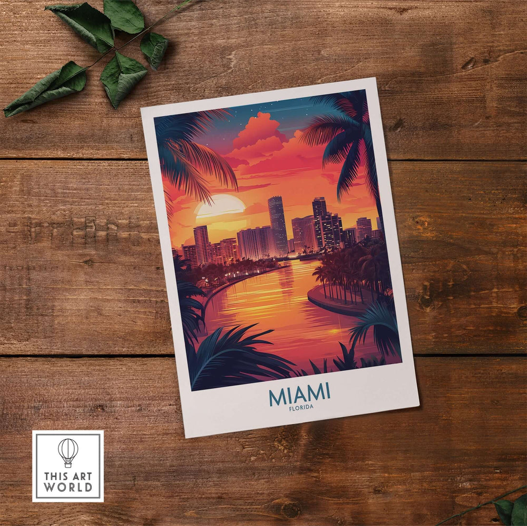 Miami Travel Poster