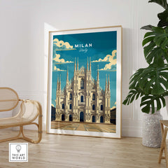 Milan Travel Poster
