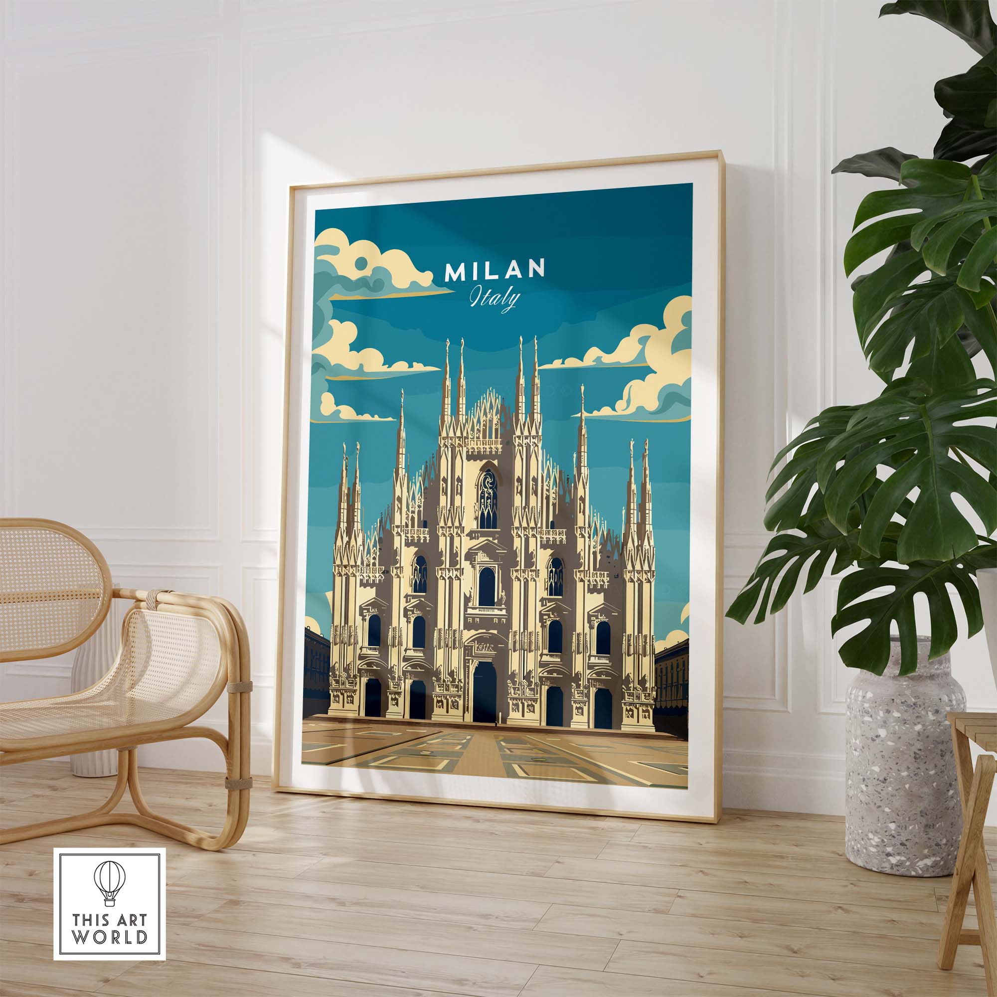 Milan Travel Poster