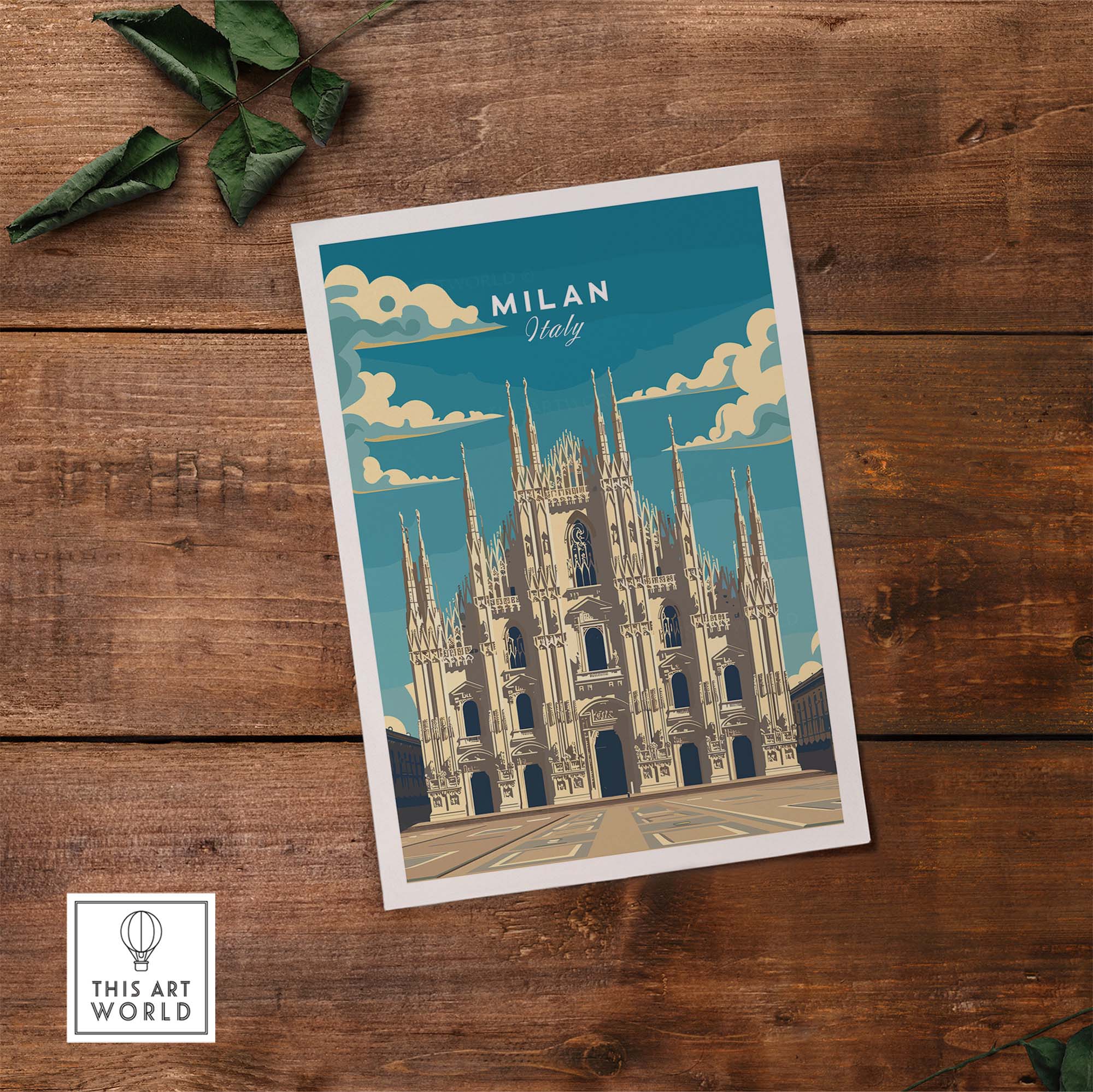 Milan Travel Poster