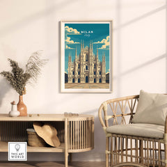 Milan Travel Poster