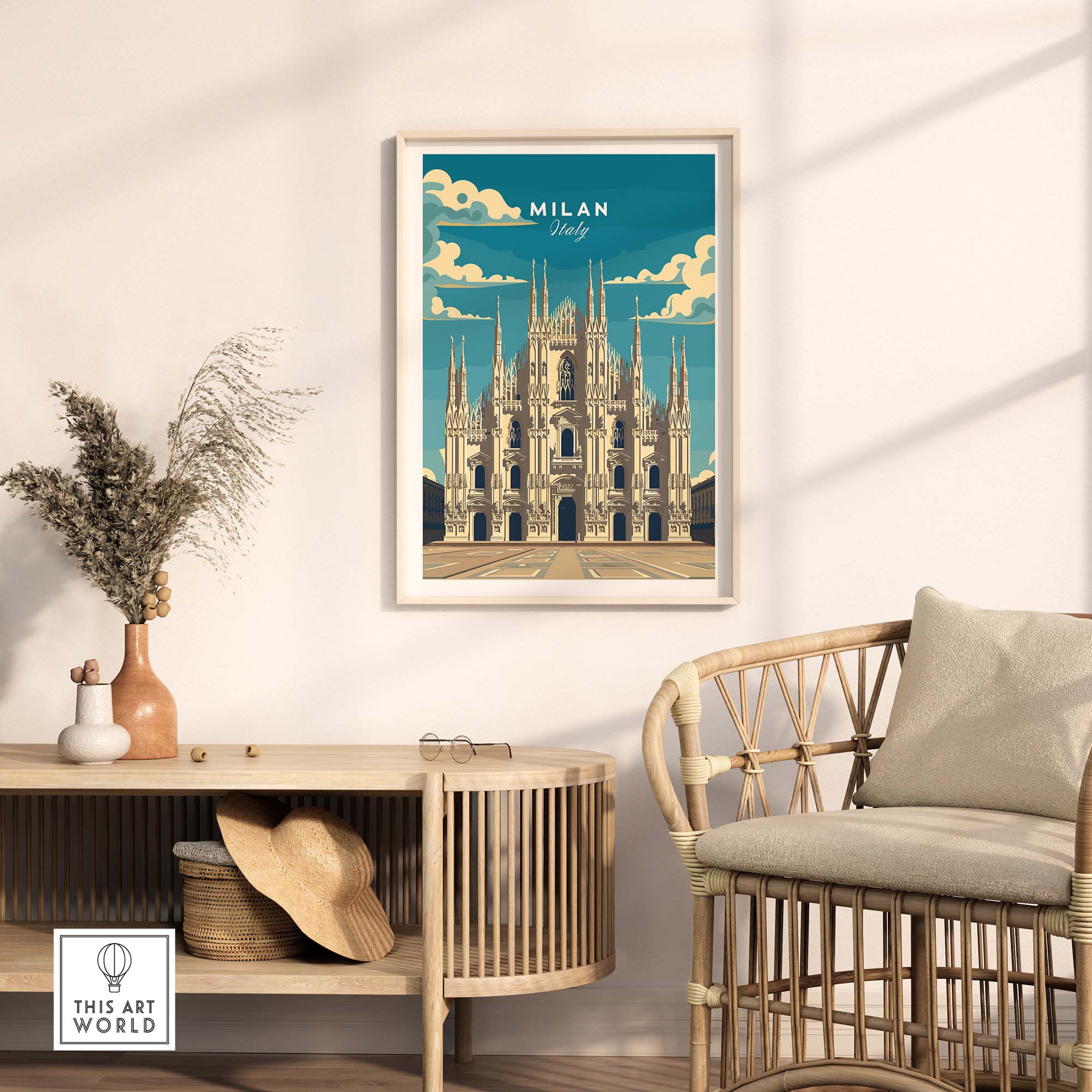 Milan Travel Poster