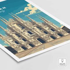 Milan Travel Poster