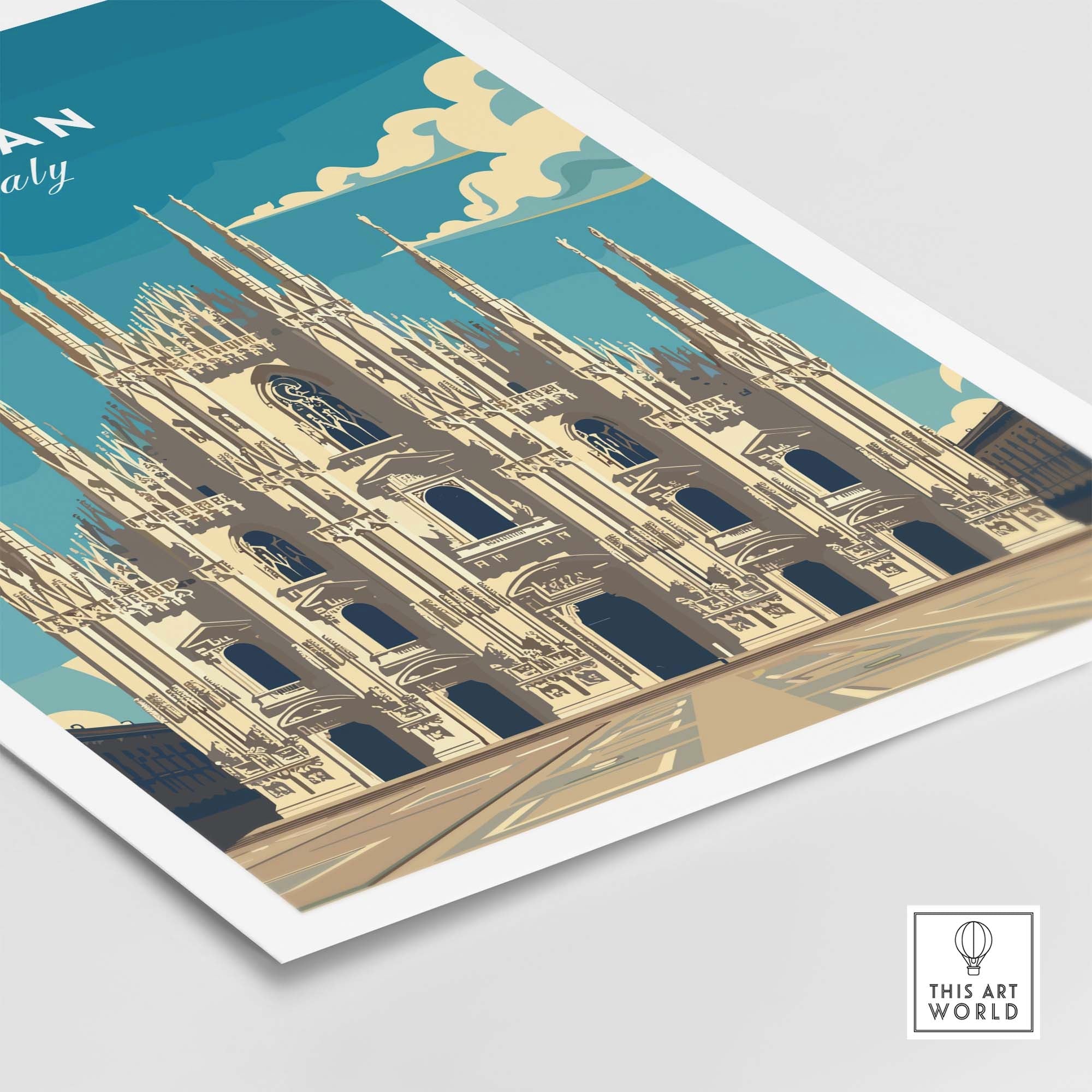 Milan Travel Poster