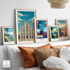 Milan Travel Poster