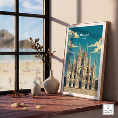 Milan Travel Poster