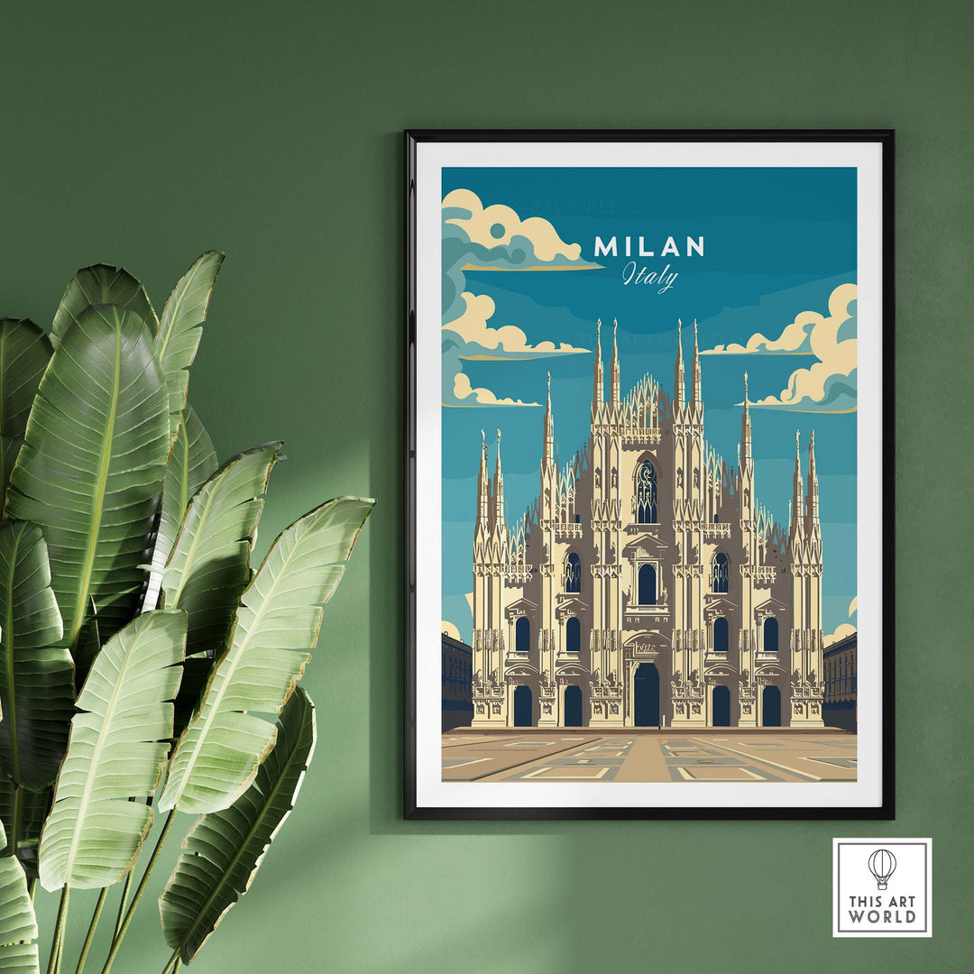 Milan Travel Poster