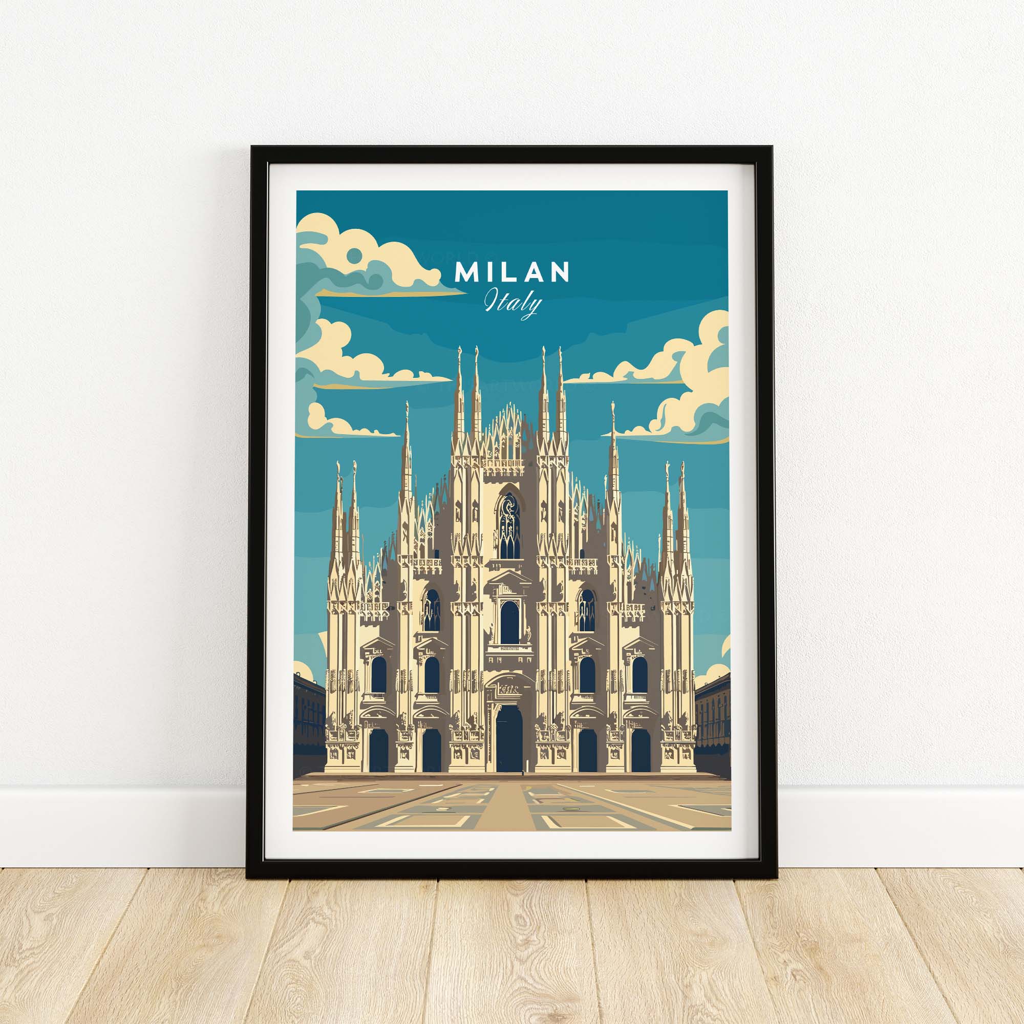 Milan Travel Poster